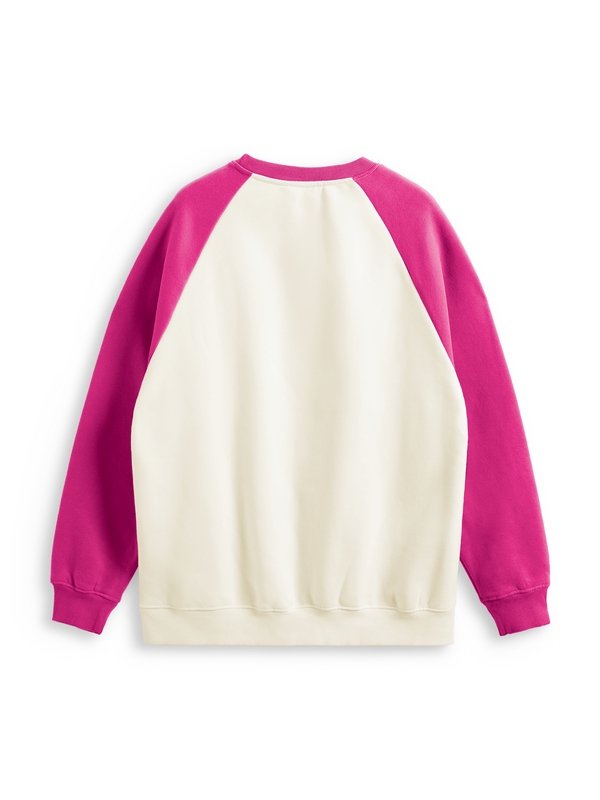 Men’s Contrast Color Raglan Crew Neck Sweatshirt-1
